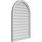 Ekena Millwork Round Top Surface Mount PVC Gable Vent w/ 2"W x 1-1/2"P Brickmould Frame, 28"W x 40"H GVPRT28X4002SN - alternate 4